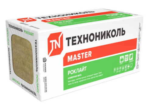 Утеплитель РОКЛАЙТ 1200*600*50мм (0,288м3; 5,76м2) 35кг/м3 ТехноНИКОЛЬ Упаковка 8шт