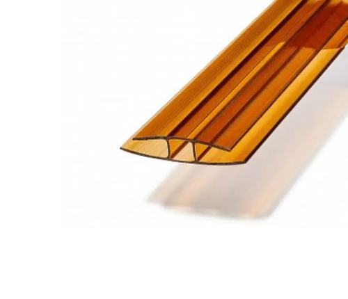 Профиль соединительный неразъемный 4-6мм терракот Саф-пласт 6м