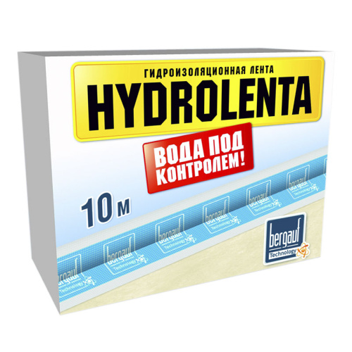 Лента Гидроизоляционная Hydrolenta 10м Bergauf ВИА