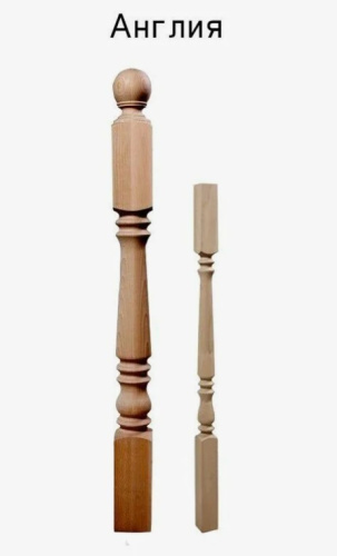 Столб начальный сосна Англия 1200*80*80 сорт В ВИА