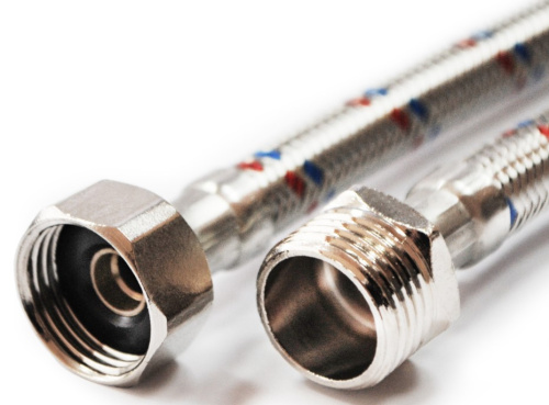 Подводка гибкая для воды нерж.сталь 1/2" В-Н 80 см VALFEX 