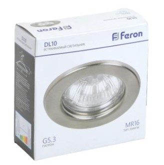 Светильник ИВО-50w 12в G5.3 титан (DL10) FERON ВИА