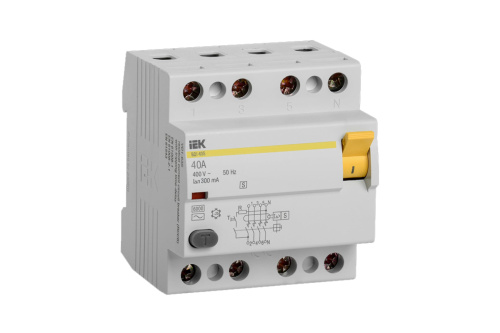Выключатель дифференциального тока (УЗО) 4п 63А 30мА ВД1-63 IEK ВИА