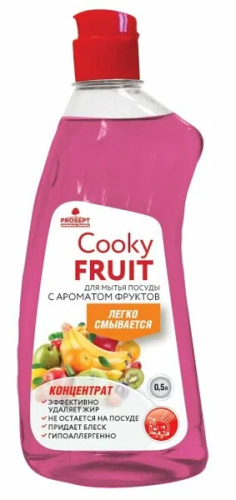 Гель для мытья посуды с ароматом фруктов Cooky концентрат 0,5л Просепт ВИА