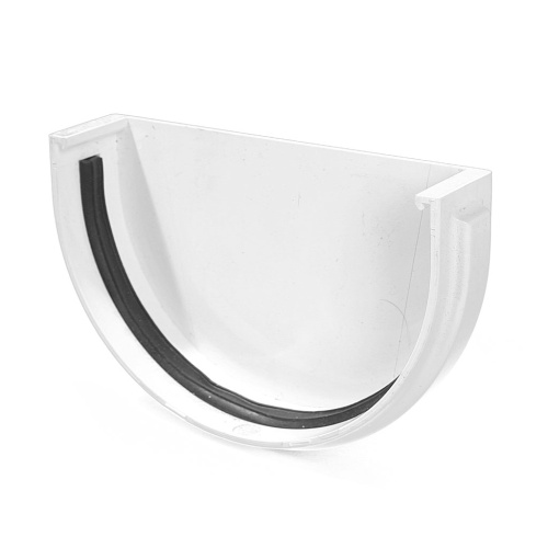 Заглушка желоба ПВХ универсальная стандарт белая GL 