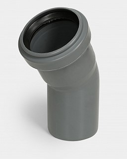 Отвод канализационный D50х30° СТАНДАРТ КОНТУР