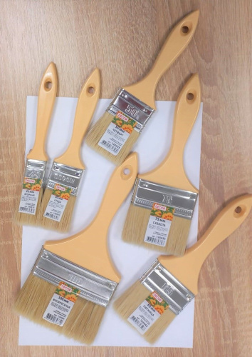 Кисть "Black Edition Old School" Неделька Пятница 65*14мм светл. смеш. щетина пласт. ручка DECOR