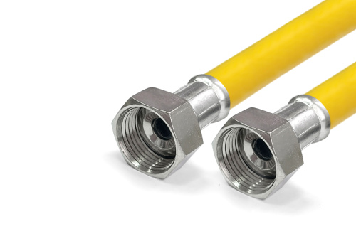 Подводка гибкая для ГАЗА, ПВХ с полиэфирной нитью, 1/2", г/г, 1,0 м  VALFEX ВИА