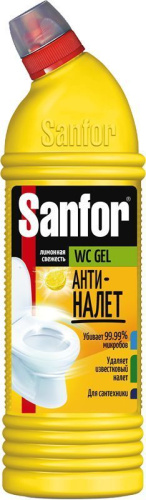 Средство чистящее WC Gel Лимон.свежесть 750гр Sanfor ВИА
