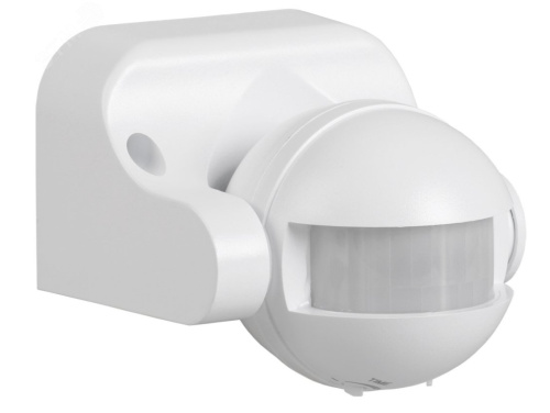 Датчик движения ИК настенный 1100w 180 гр. 12м IP44 белый ДД-009 IEK ВИА