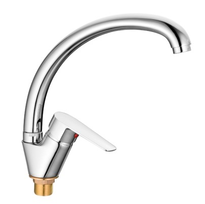 Смеситель для кухни боковая ручка на гайке (35) Силумин Accoona A4065 ВИА