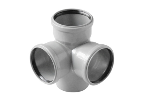 Крестовина полипропиленовая 110*87° для внутренней канализации VALFEX ВИА