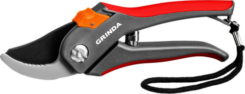 Секатор с двухкомпонентными рукоятками плоскостной 205мм G-26 GRINDA ВИА