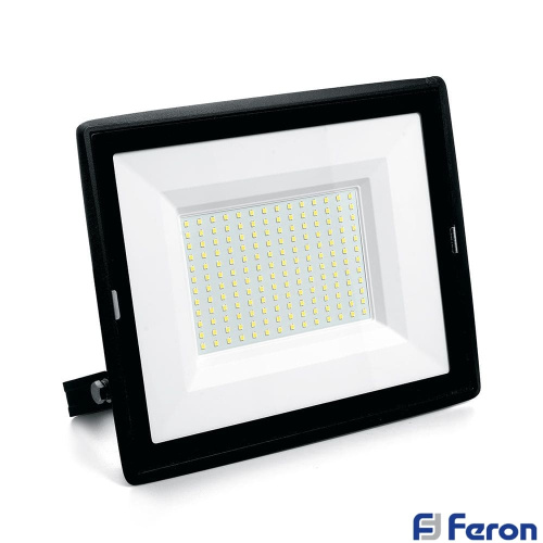 Прожектор светодиодный ДО-200w 6400К 19000Лм IP65 черный FERON ВИА