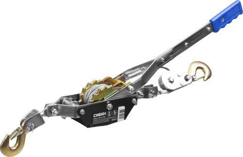 Лебедка ручная рычажная тросовая 2т, 3м СИБИН ВИА