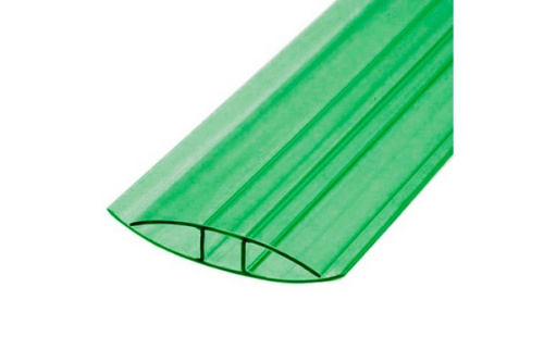 Профиль соединительный неразъемный 4-6мм зелёный Саф-пласт 6м ВИА