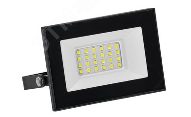 Прожектор СДО 001-50 светодиодный черный IP65 6500К GENERICA ВИА 