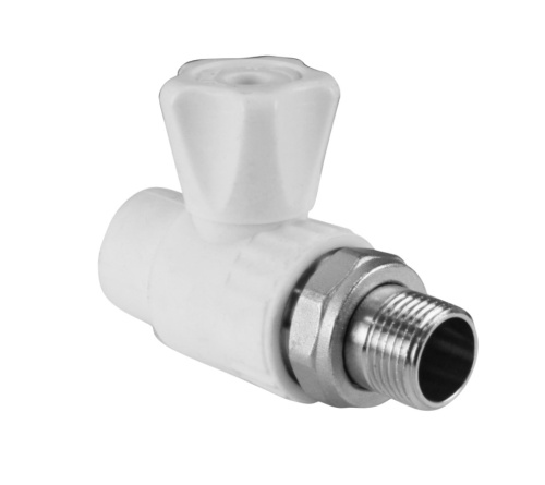 Кран шаровой PP-R Дн20х1/2" для радиатора прямой VALFEX ВИА