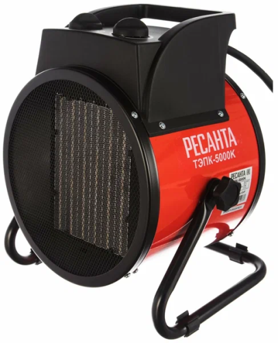 Пушка тепловая электрическая ТЭПК-5000K (керам.нагр. элемент,круглая) Ресанта 67/1/25 ВИА