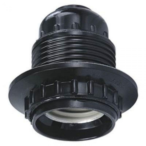 Патрон люстровый Е27 карболитовый с кольцом черный Navigator ВИА