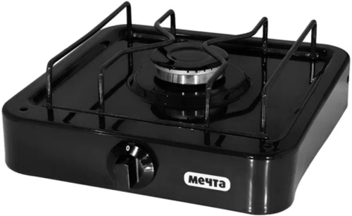 Плитка газовая Мечта 100м 1 конфорка 27,5*27,5*8см 1,7 кВт ЧЕРНАЯ эмаль Златмаш ВИА