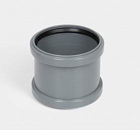 Муфта ремонтная канализационная серая D110 СТАНДАРТ КОНТУР ВИА