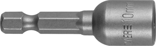 Бита с торцовой головкой "Нат-драйвер" магнитная Cr-V Е 1/4″ 10*50 (уп/1шт) STAYER Professional