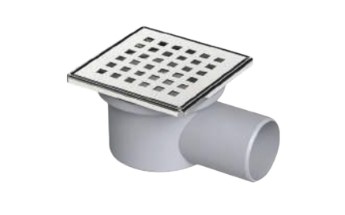 Трап гориз. комбинир. затвор, решетка и окантовка из нерж. стали 100x100x50мм VALFEX ВИА