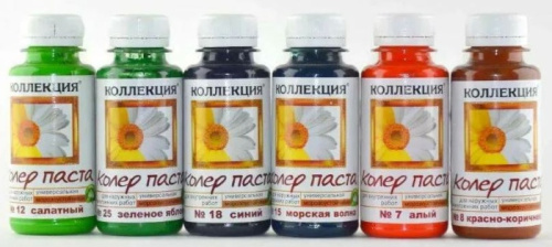 Колер паста ИЖ коллекция 11 сиреневый 0,1л бутылка ПЭТ ВИА