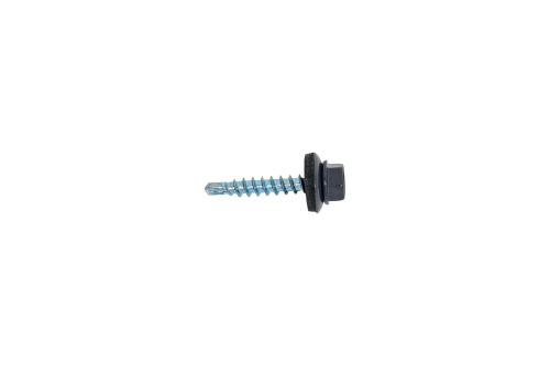 Саморез кровельный металл-дерево 4,8*35 Графит RAL7024 0,25кг (50шт/+-5шт), 200/91К СНАБЖЕНЕЦ ВИА
