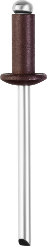 Заклепки алюминиевые 4.0*10мм RAL8017 Шок-коричневый, 50шт/упак Color-FIX STAYLER Professional ВИА