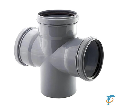 Крестовина РР-Н Ду110*110*87° серый б/нап ВИА