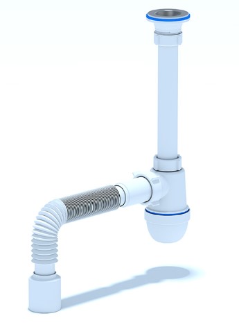 Сифон 1 1/4"*40 с гибк. трубой 40*50 (для умыв-в и раковин с диам.слива 40-52мм) АниПласт С1010 ВИА