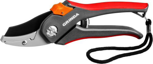 Секатор с двухкомпонентными рукоятками контактный 205мм G-28 GRINDA 