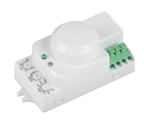 Датчик движения МВ встраиваемый 1200w 360 градусов 8м IP20 белый IEK ВИА