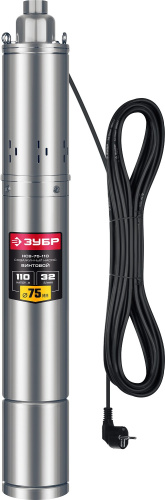 Насос скважинный винтовой 110м напор, 900 Вт ЗУБР