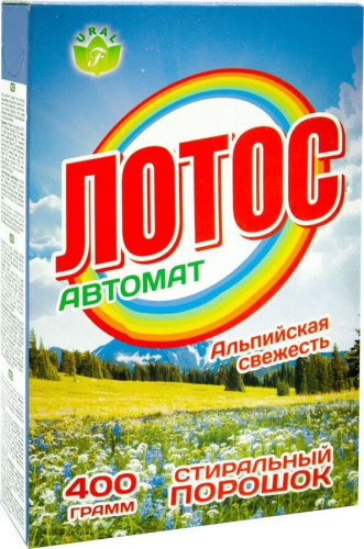 Порошок стиральный автомат 400г Лотос ВИА