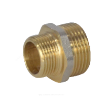 Ниппель латунь переходник никель Ду20*25 НР ВИА