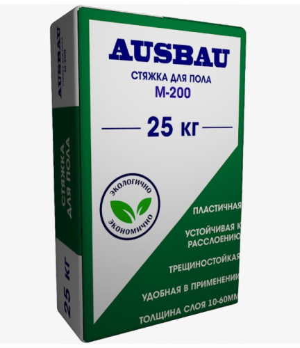 Пол стяжка М-200 10-80мм AUSBAU 25кг