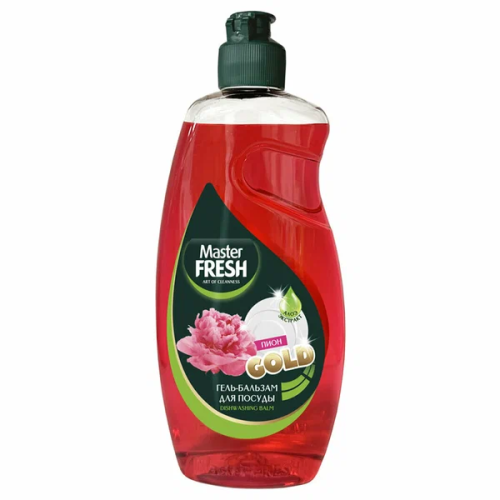 Гель-бальзам для мытья посуды Master FRESH GOLD ПИОН 500мл ВИА