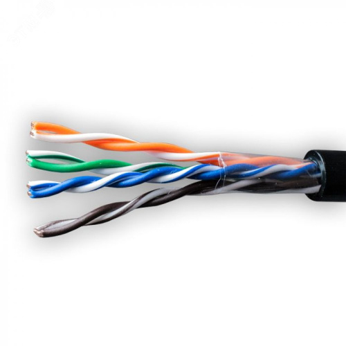 Витая пара UTP 4 пары AWG 24 Cat.5e внутренняя CCA Net.on 305м (UTP 4x2x0,5 In/CCA) СУПР (м) ВИА