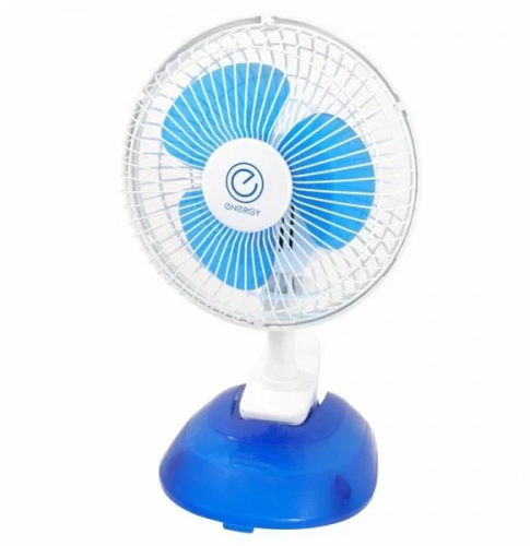 Вентилятор настольный Energy EN-0607s на прищ и на подставке, 15Вт, наклон, 2 скор, d=15с 103752 ВИА