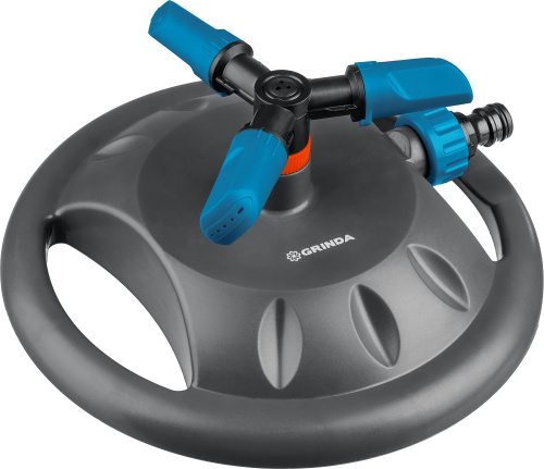 Распылитель круговой на подставке 3 сопла GRINDA PROLine RR-B, 121 м2 полив ВИА
