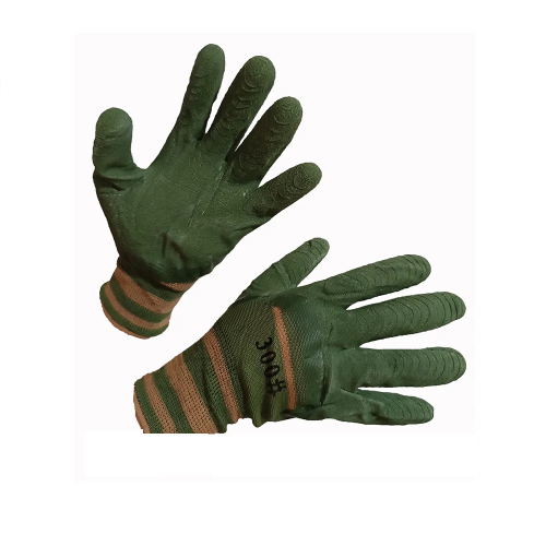 Перчатки #300 Зеленые Крокодил