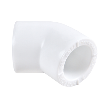 Угольник полипропиленовый белый Дн20*45° РВК