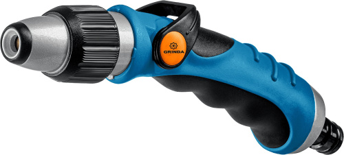 Пистолет поливочный двухкомпонентный плавная регулировка напора металлический с TPR GRINDA XM-R ВИА