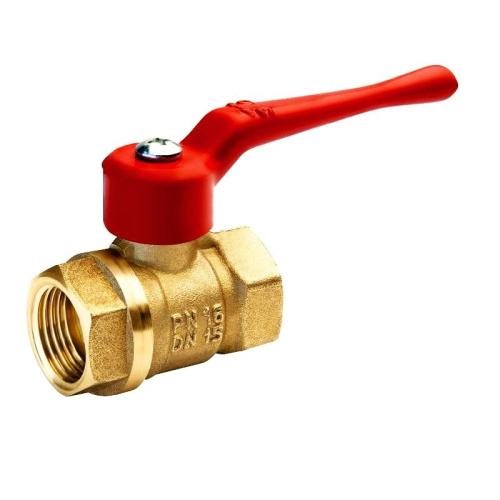 Кран шаровой латунь Стандарт 220 Ду32 ВР/ВР рычаг ВИА