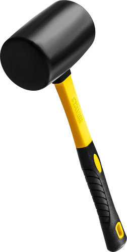 Киянка чёрная резиновая 680г с фиберглассовой рукояткой STAYER
