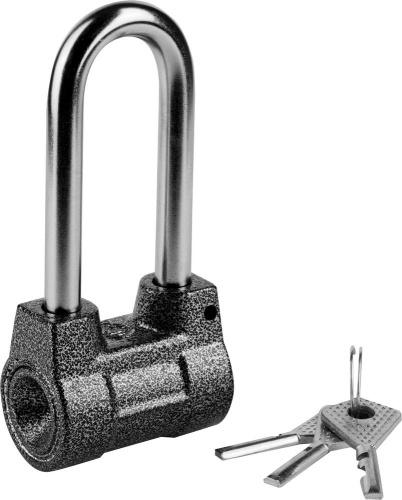 Замок навесной 57мм дисковый механизм секрета  удлиненная дужка ВС2-4А-01 ЧАЗ 