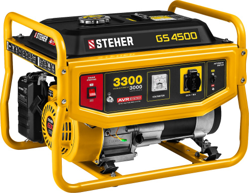 Генератор бензиновый 3300 Вт STEHER (GS-4500) ВИА